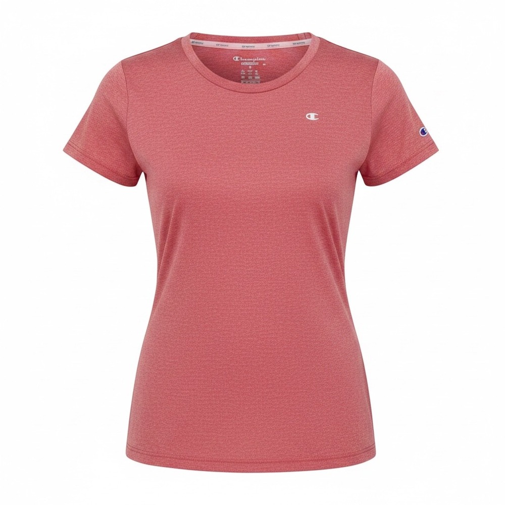 Champion PowerTrain Vapor Womens Large Pink Heathered Performance T-Shirt GV7963